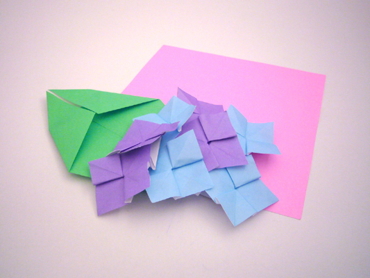 折り紙 折り方 簡単 あじさい 花 折り紙の折り方 作り方