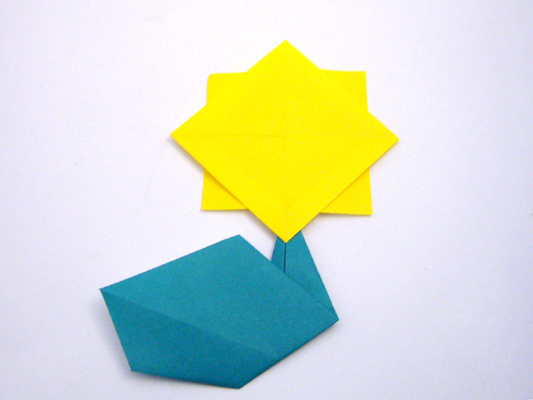 折り紙 折り方 簡単 ひまわり 折り紙の折り方 作り方